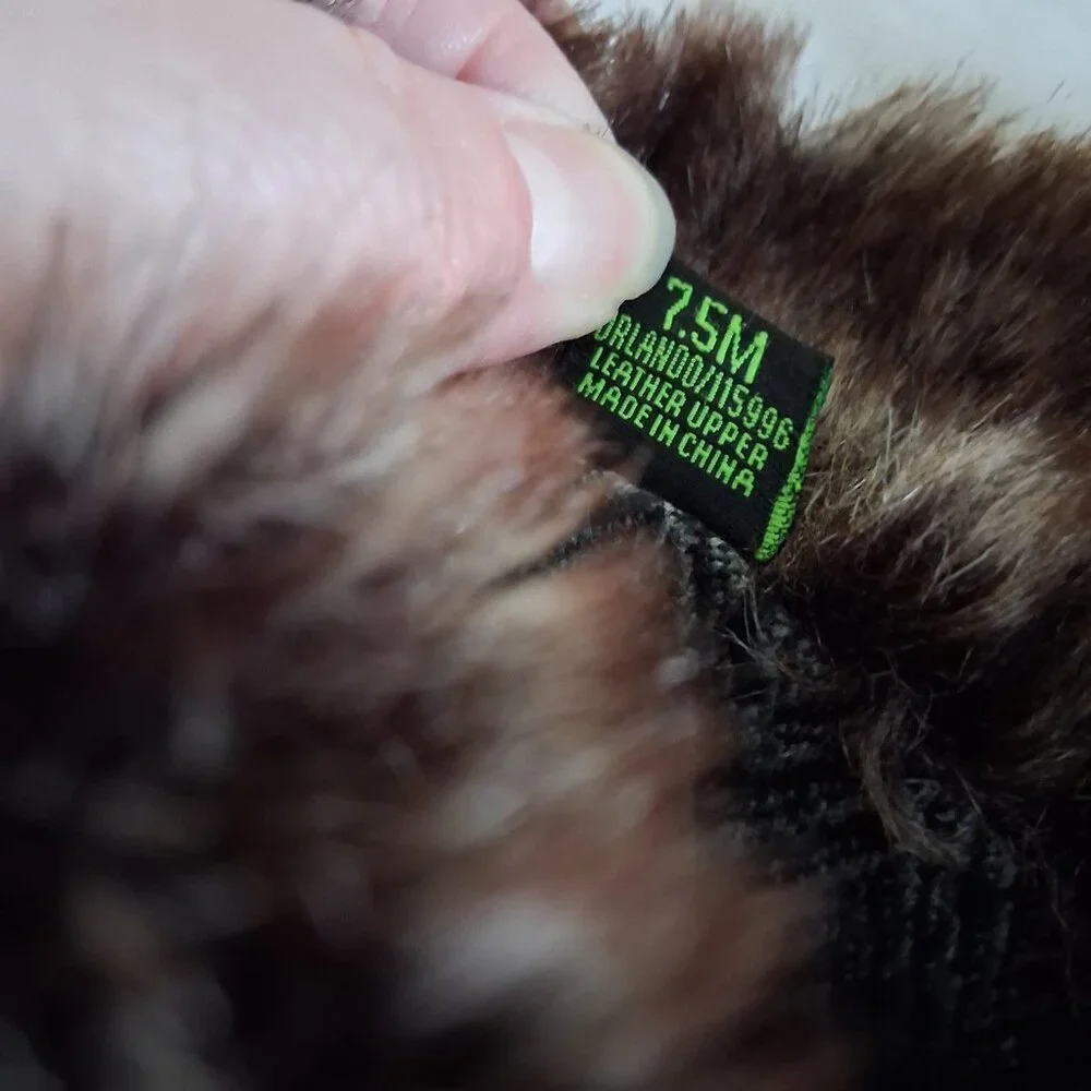 Sam Edelman Women's Size 7.5 Black Suede Orlando Faux Fur Knee High Boots - Picture 7 of 14